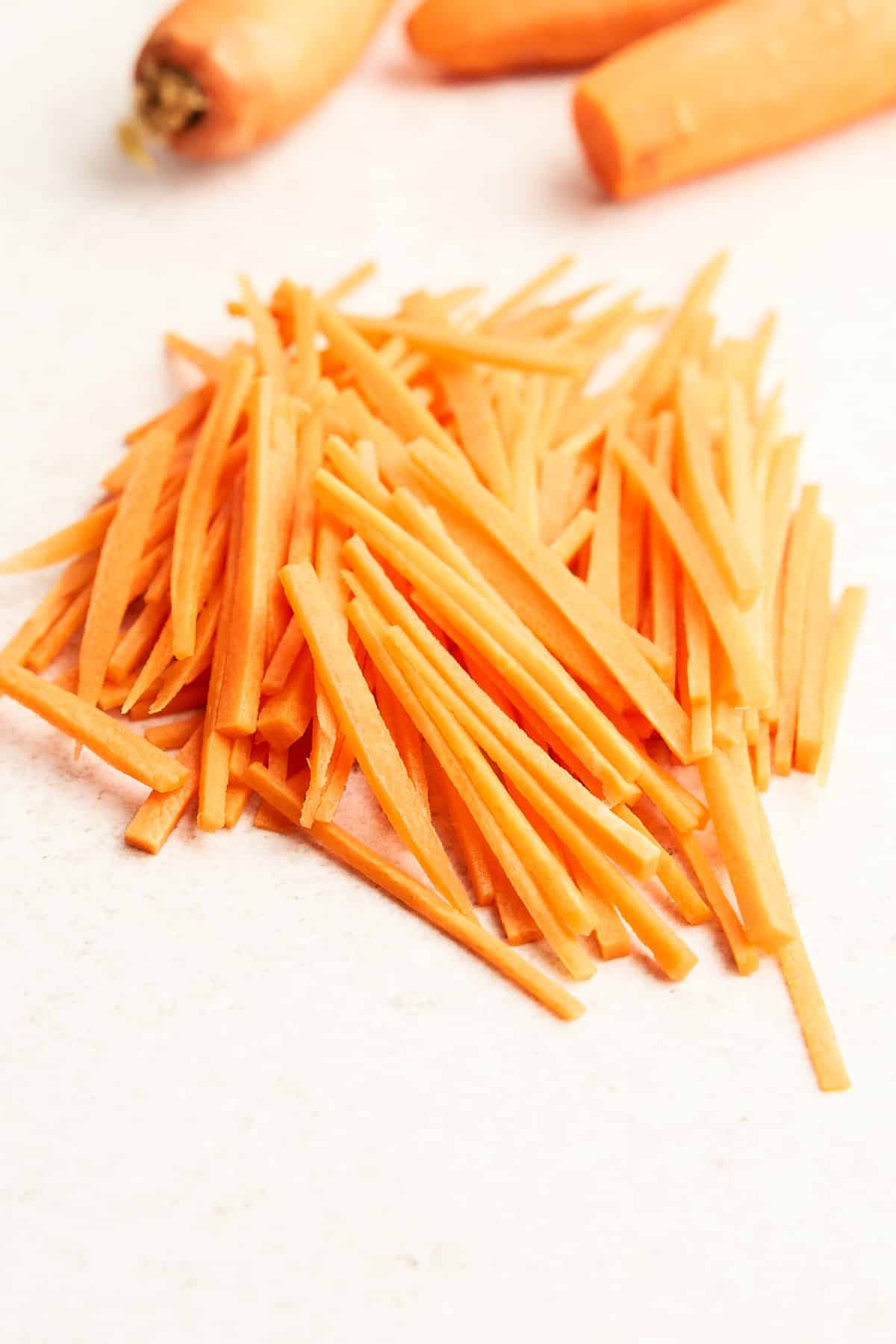 Carrot matchsticks.