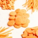 How to cut carrots.