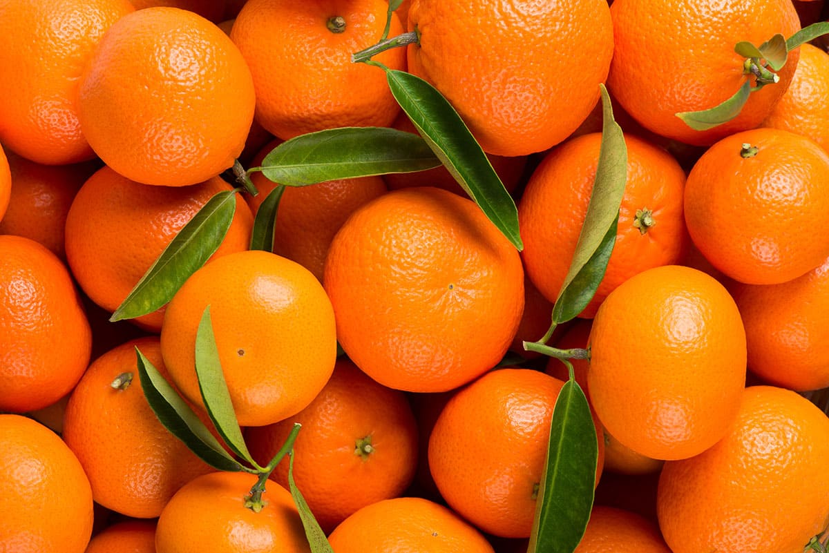 Many tangerines