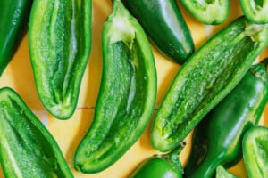 Hollowed out jalapenos.