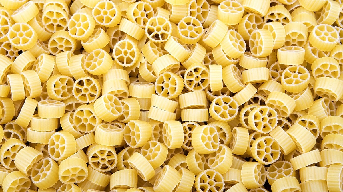 Rotelle pasta.