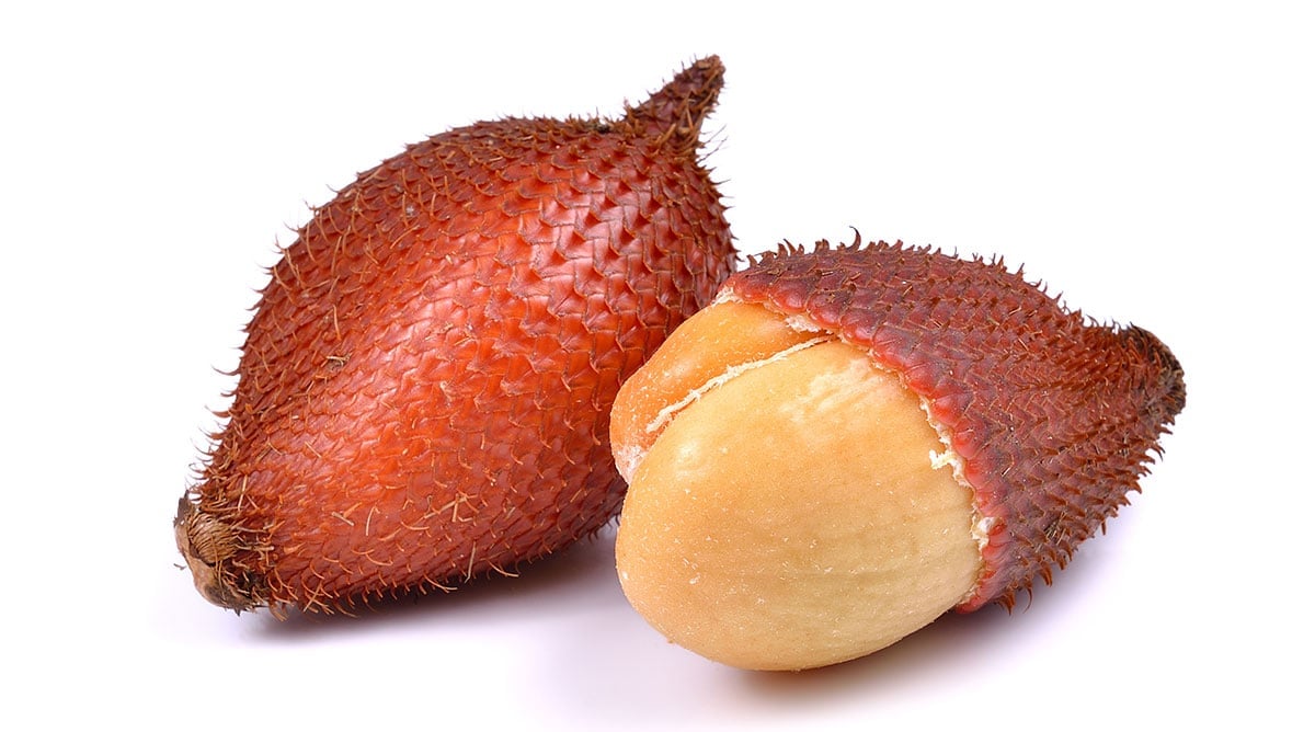 Salak isolated on a white background.