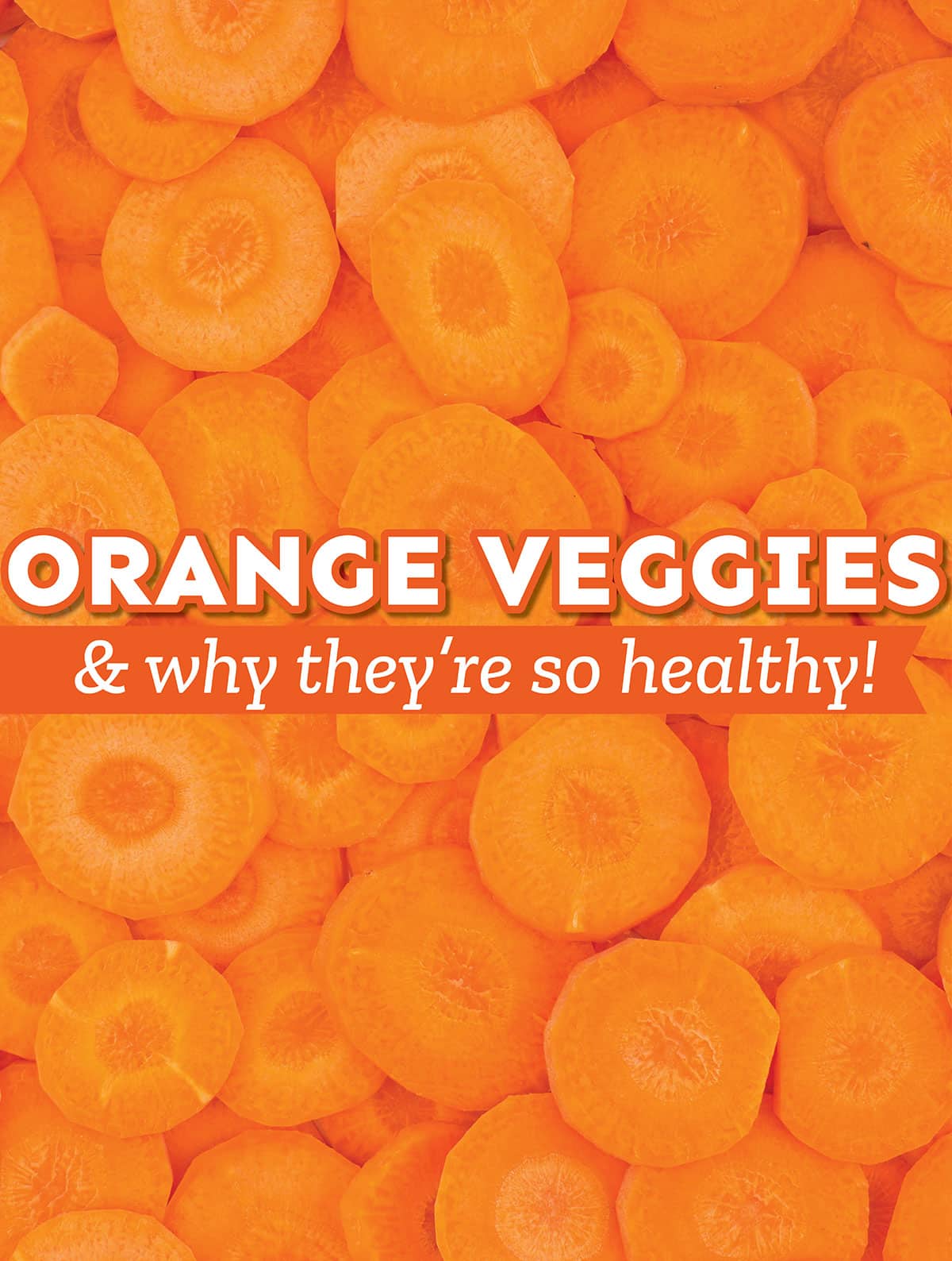 Collage that says "orange vegetables"