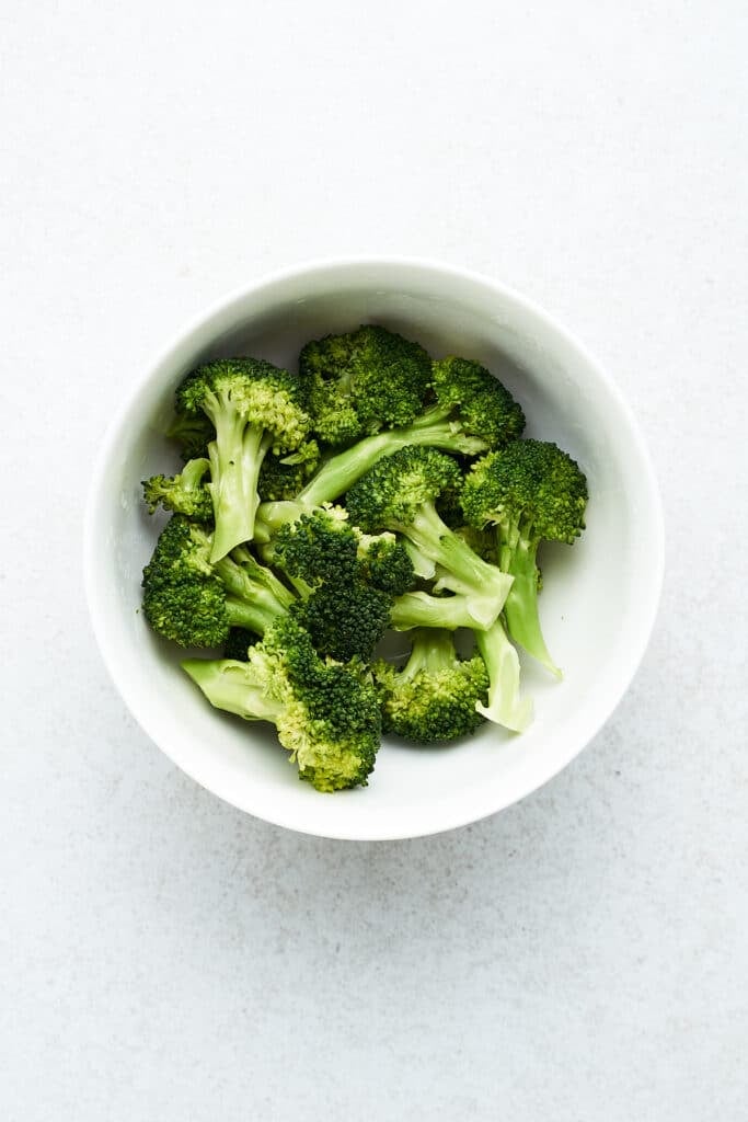 Microwaved broccoli.