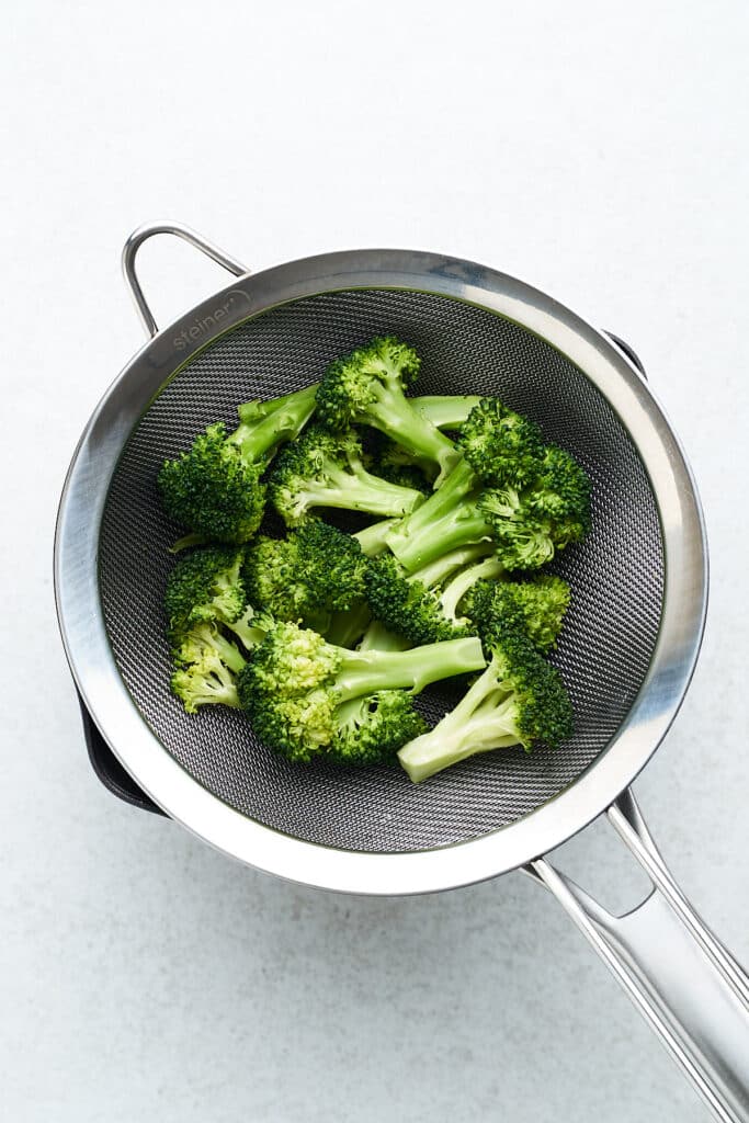 Steamed broccoli.
