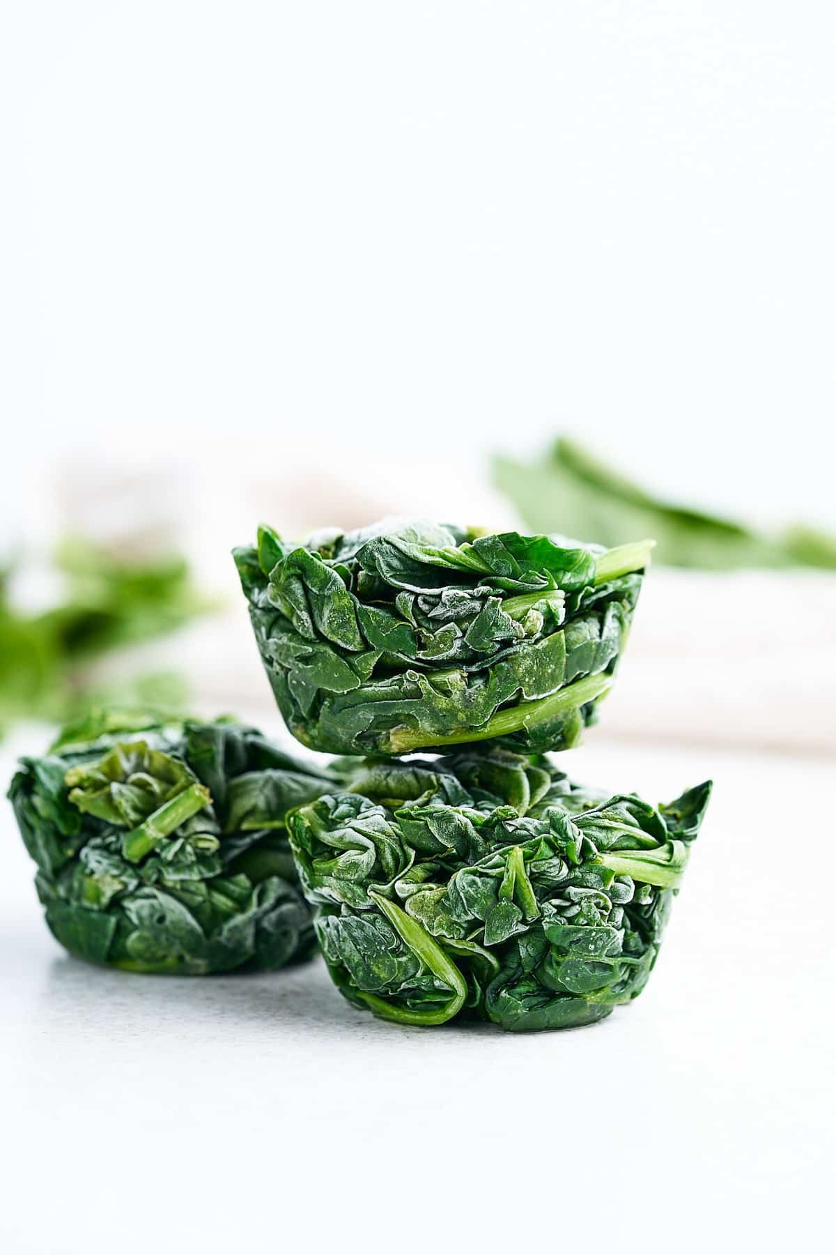 How to freeze spinach.