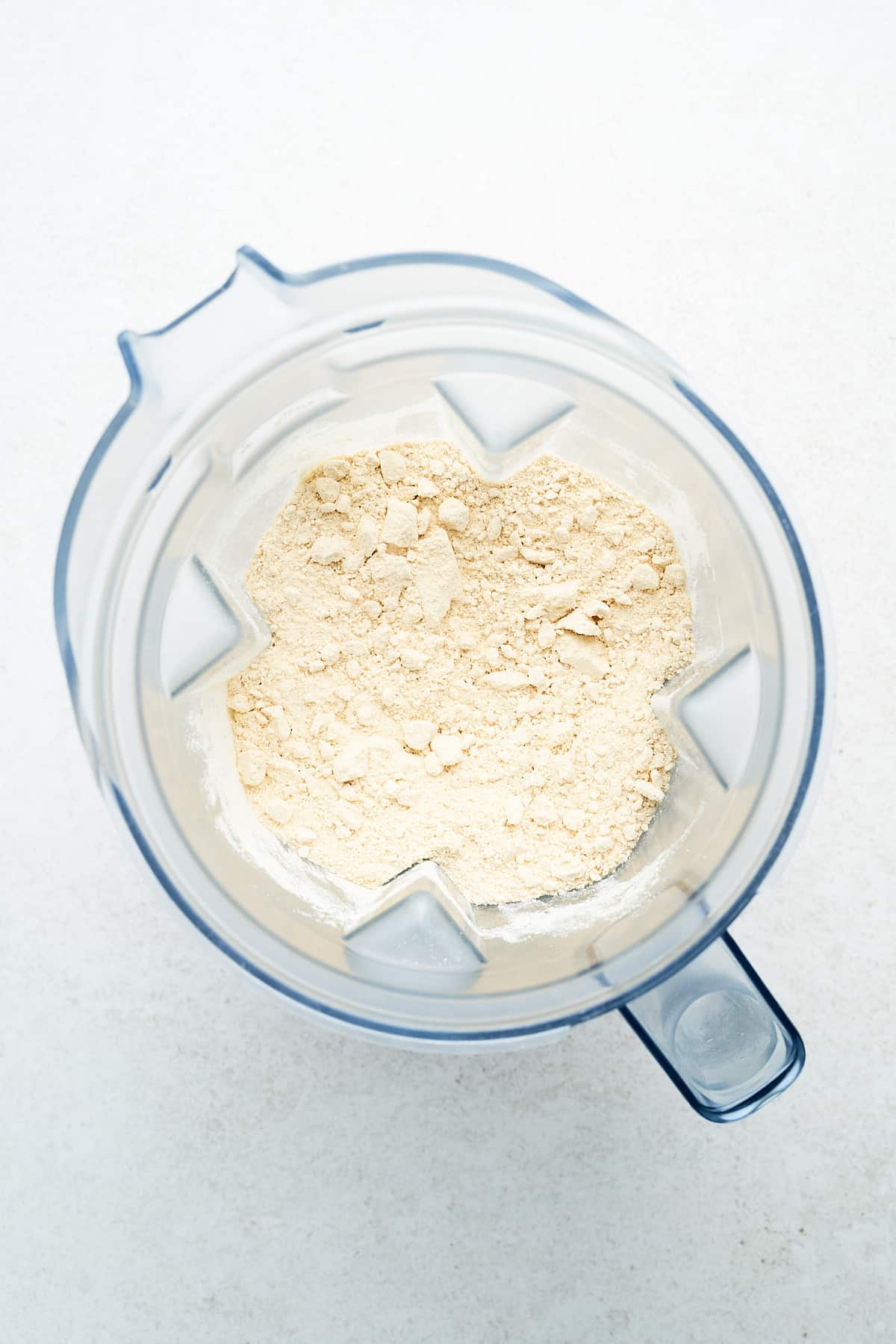 Chickpea flour in a blender.