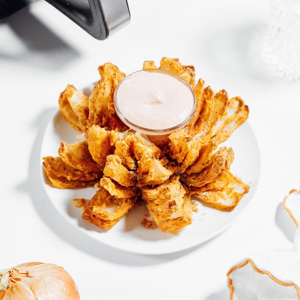 Air Fryer Blooming Onion Recipe (Healthier Version)