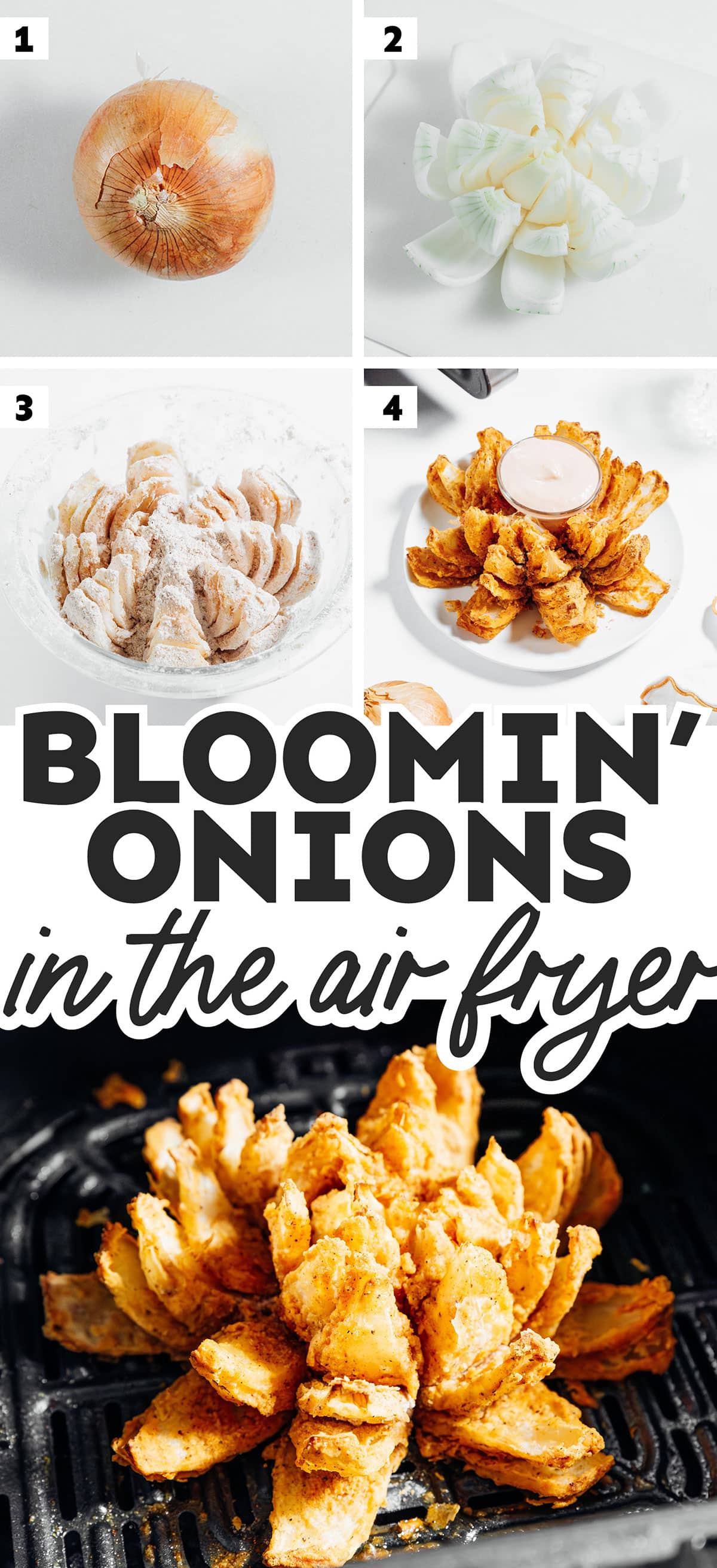 Crisp Air Fryer Blooming Onion Recipe (StepByStep)