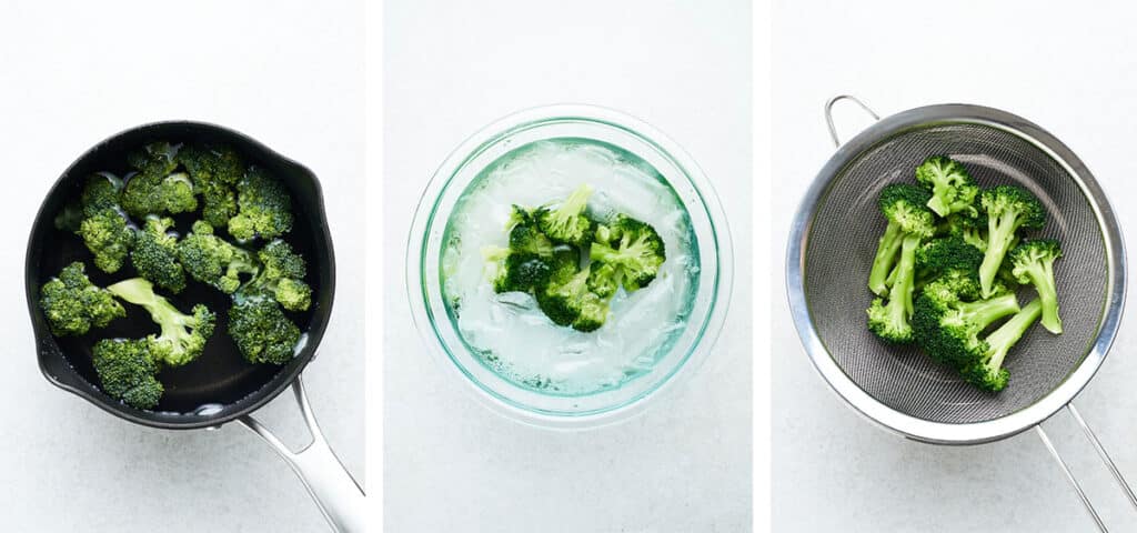 How to blanch broccoli.