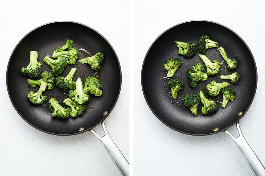 How to saute broccoli.