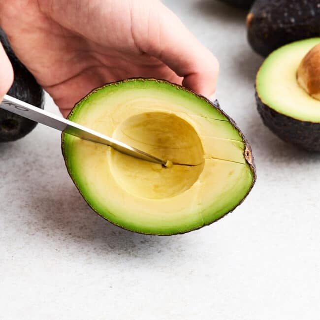 How to cut an avocado.