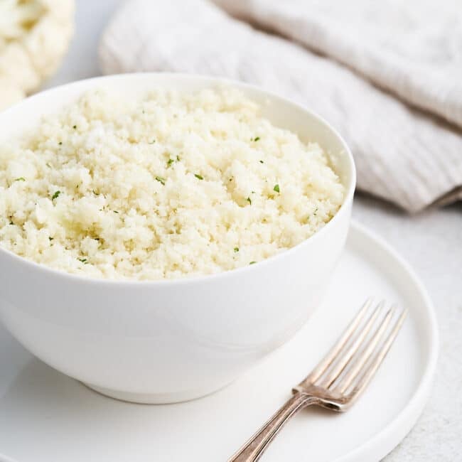How to make cauliflower rice.