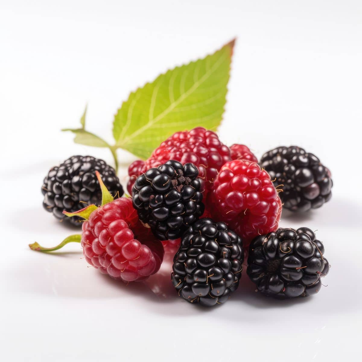 Boysenberry on a white background.