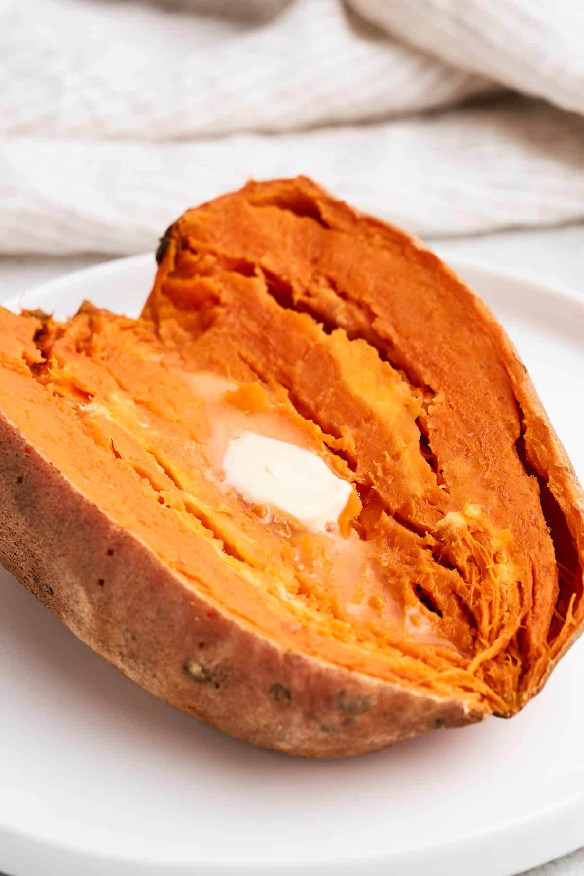 Microwave sweet potato.