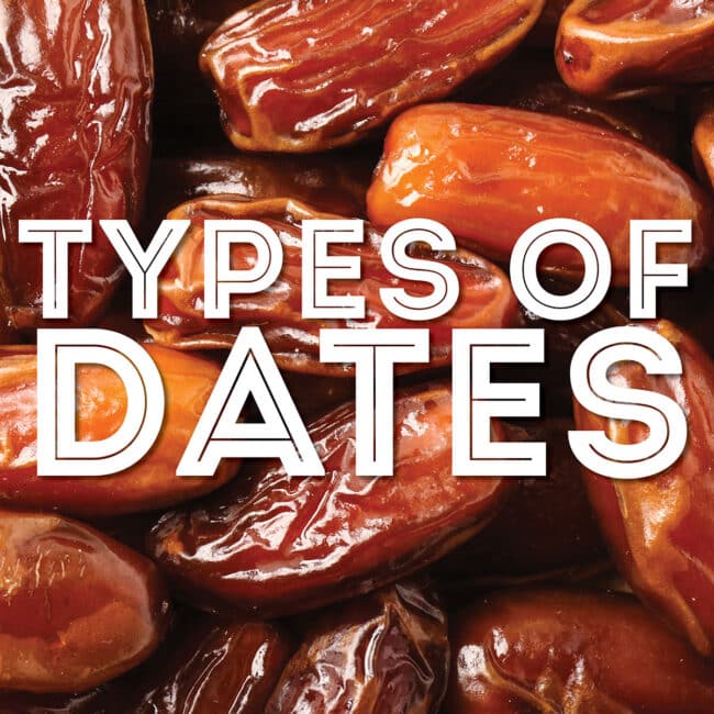 Collage that says "types of dates".