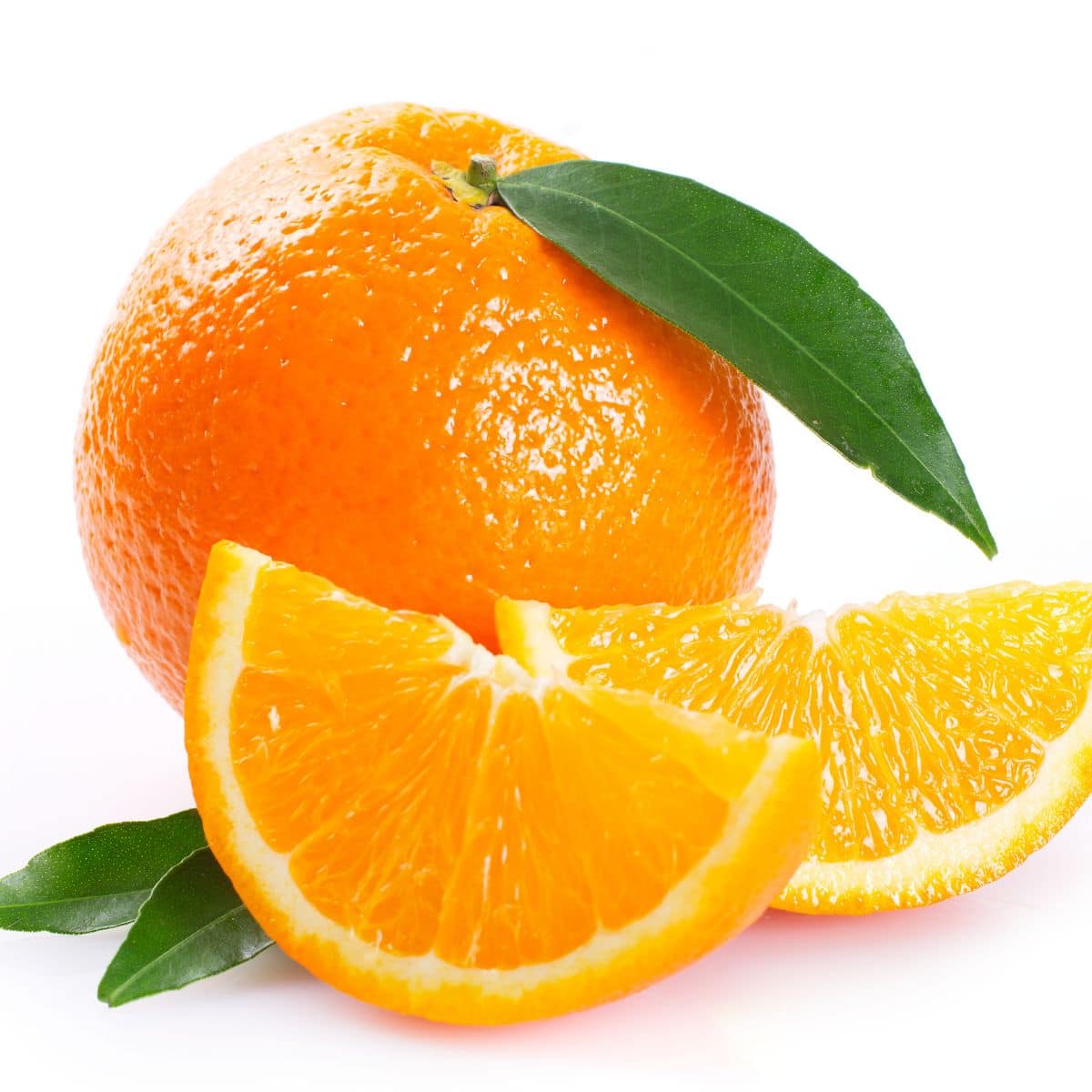 A lima orange on a white background.
