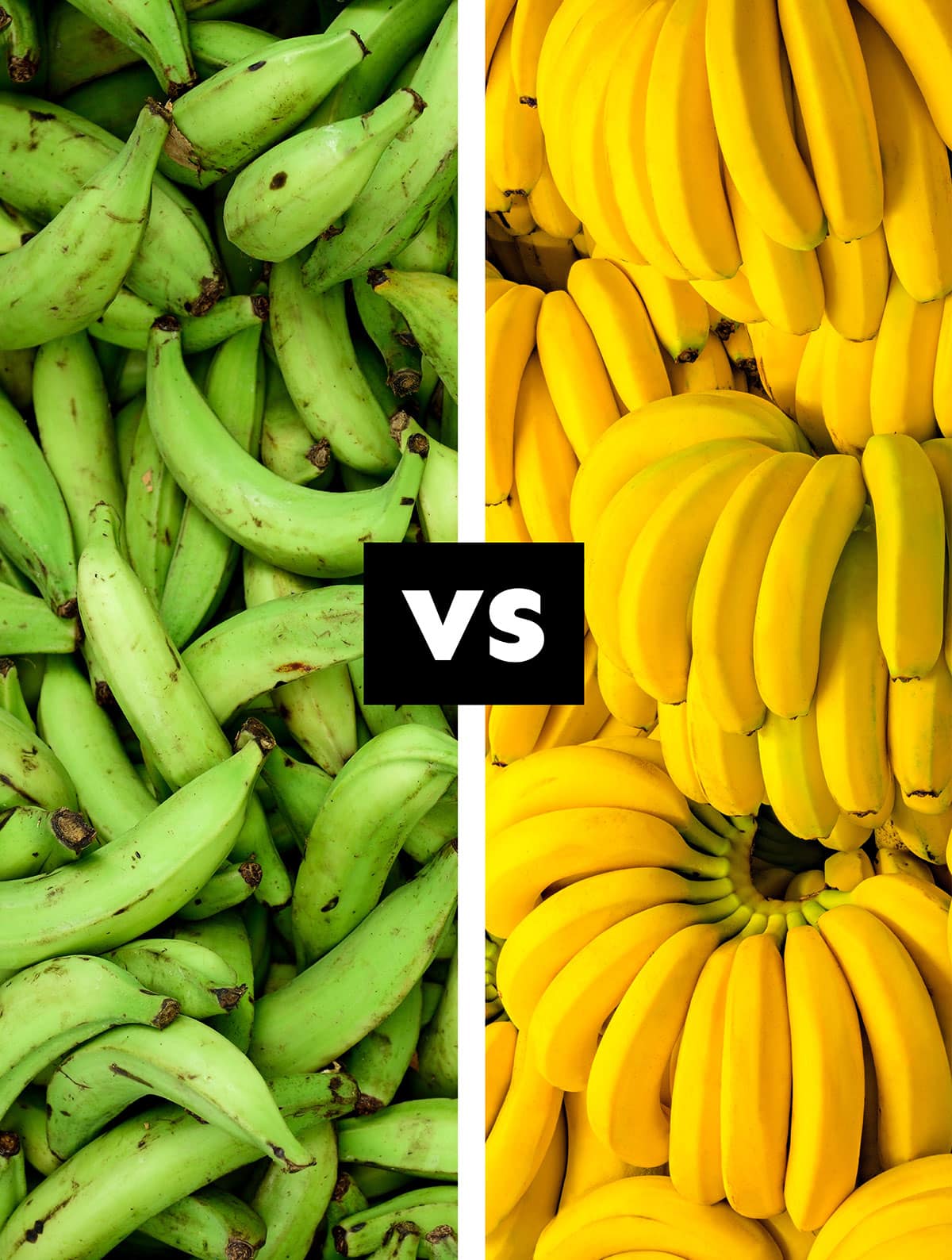 Plantains vs bananas.