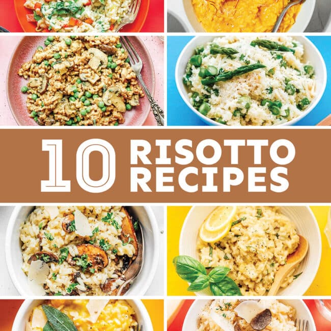 Roundup that says "10 risotto recipes".