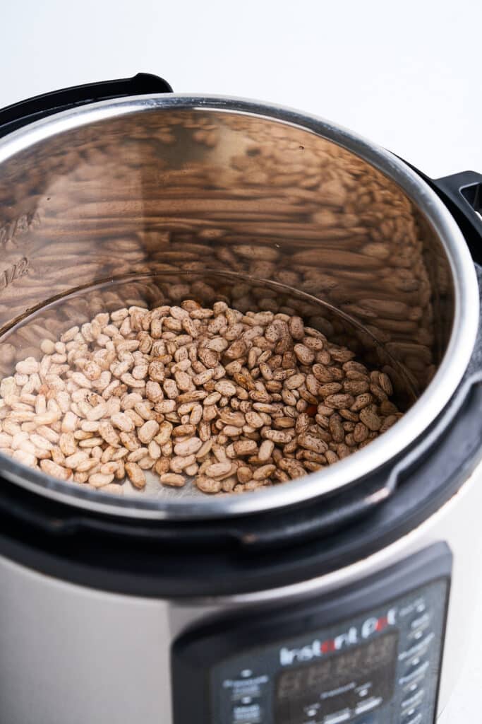 Pinto beans in an Instant Pot.