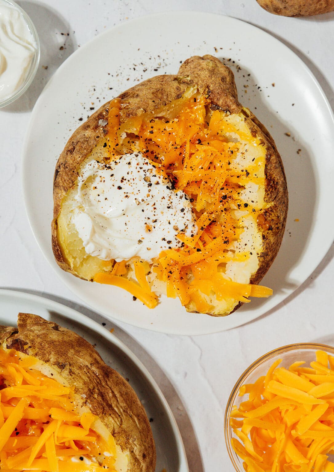 Microwaved Baked Potatoes (8-Minute Recipe!) | Live Eat Learn