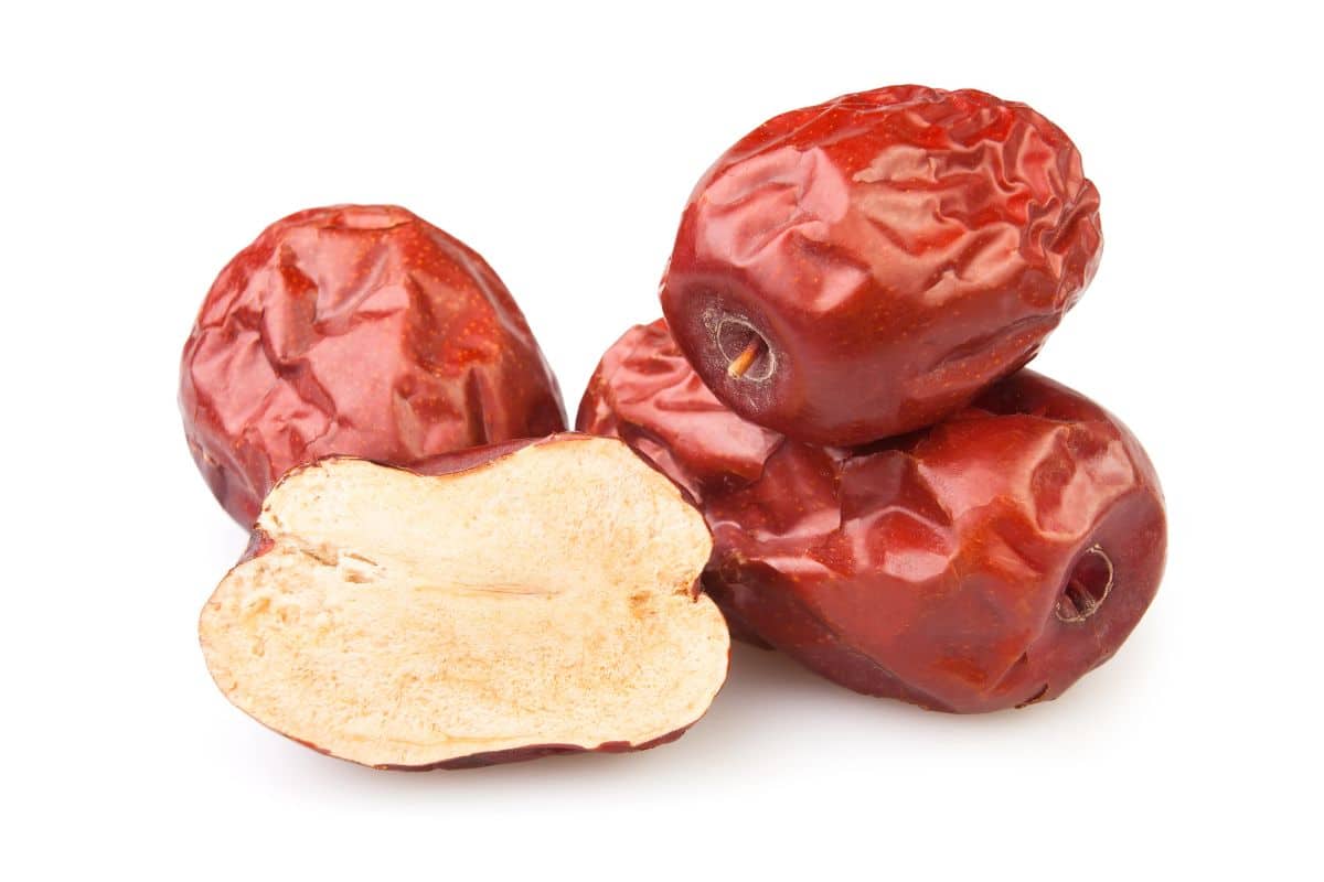 Jujube on a white background.