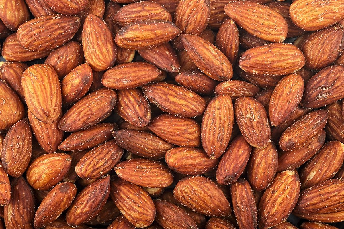 Many salted almonds.