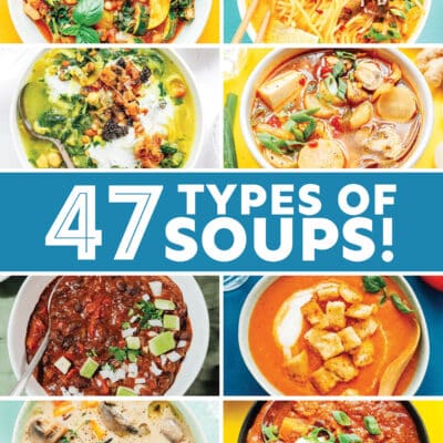 Roundup that says "47 types of soups".