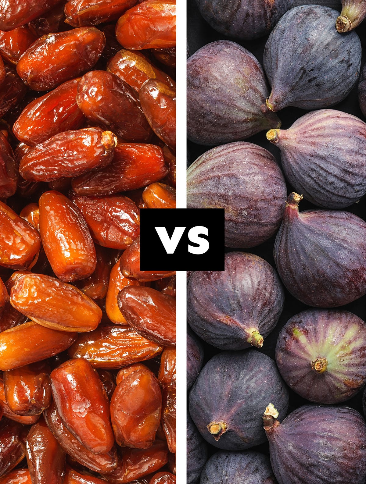 Dates vs figs collage.