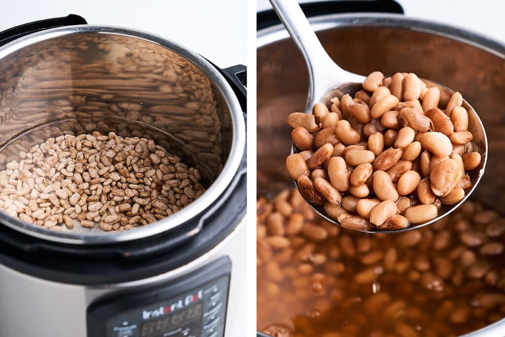 Cooking pinto beans in an instant pot.