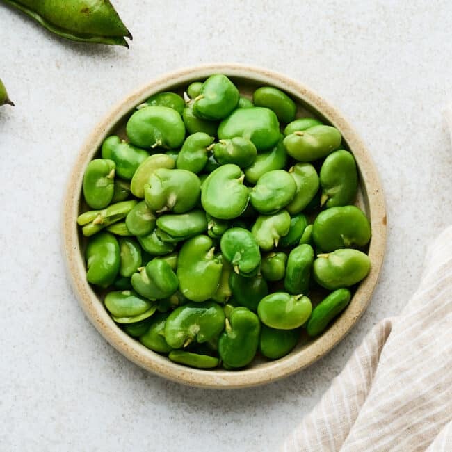 How to cook fava beans.