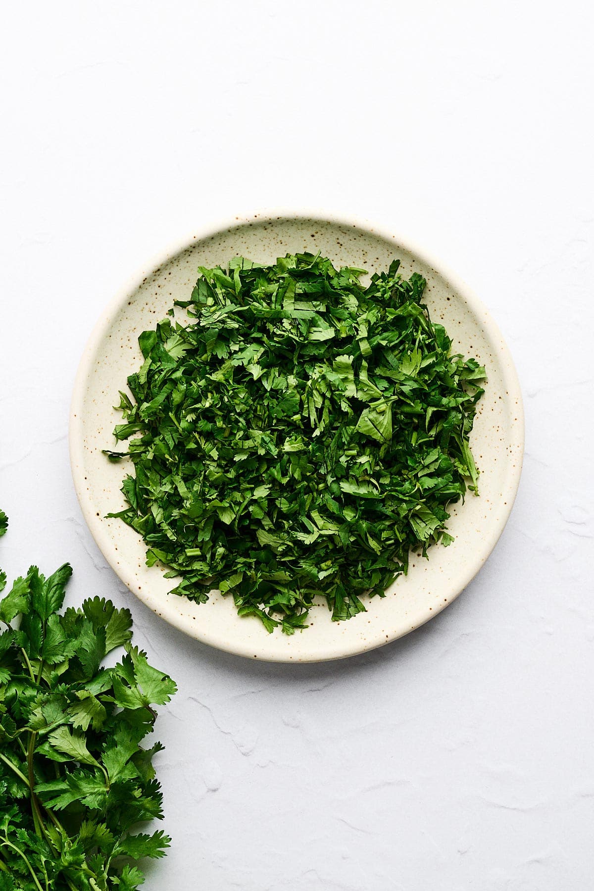 How to chop cilantro.