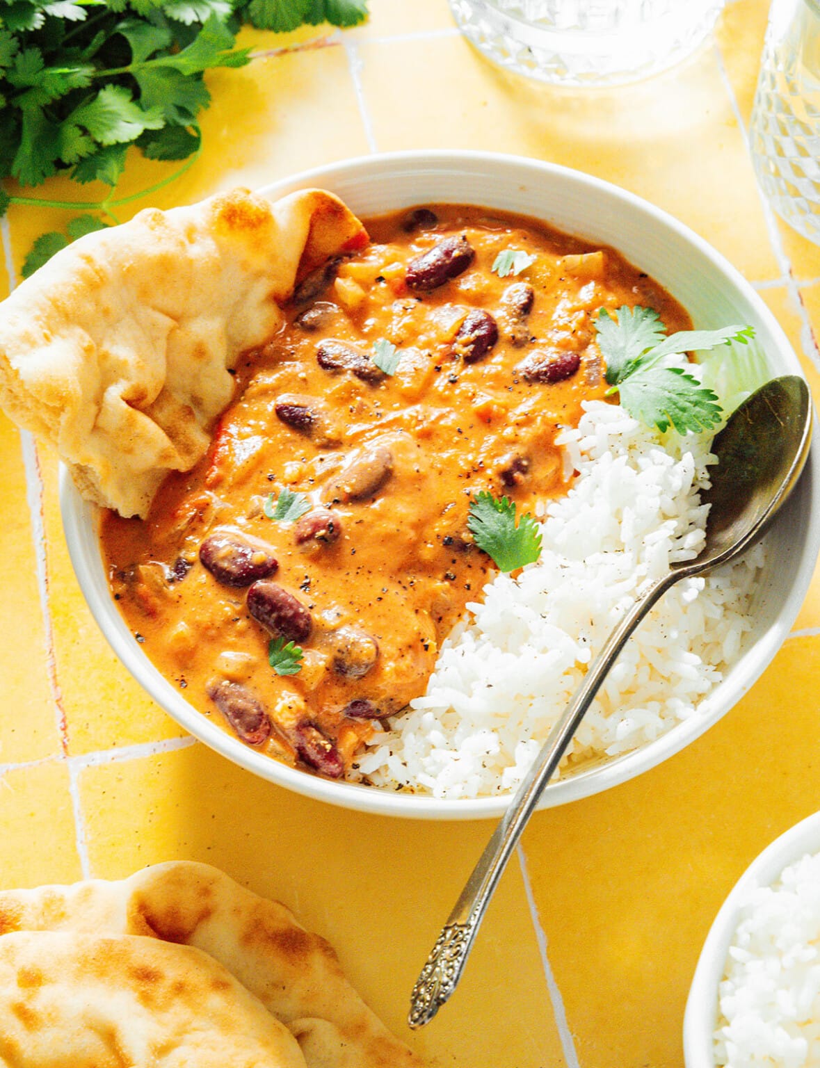Coconut Kidney Bean Curry (15 Minute Recipe)
