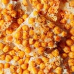 Crispy chickpea parmesan crisps.