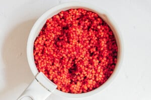 Pink pearl couscous.