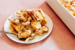 Almond French toast casserole bake.