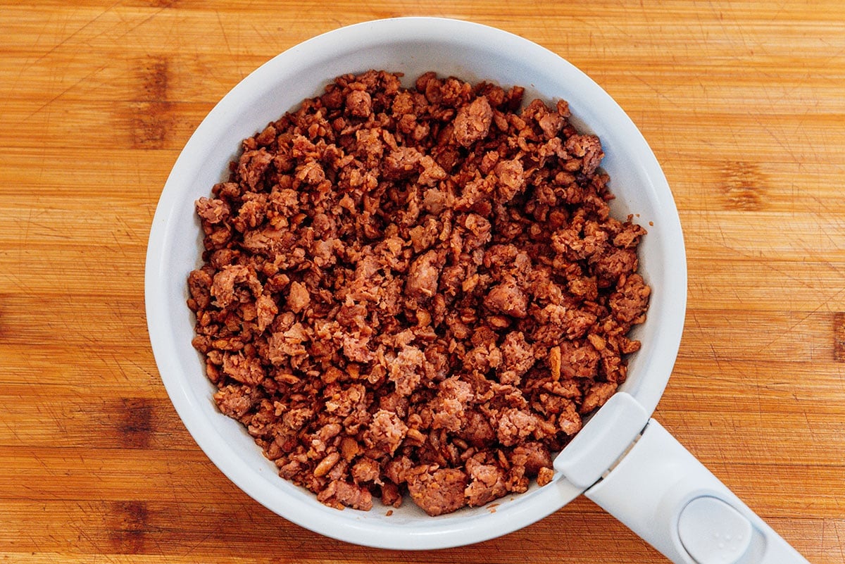 Cooking beyond meat in a pan.