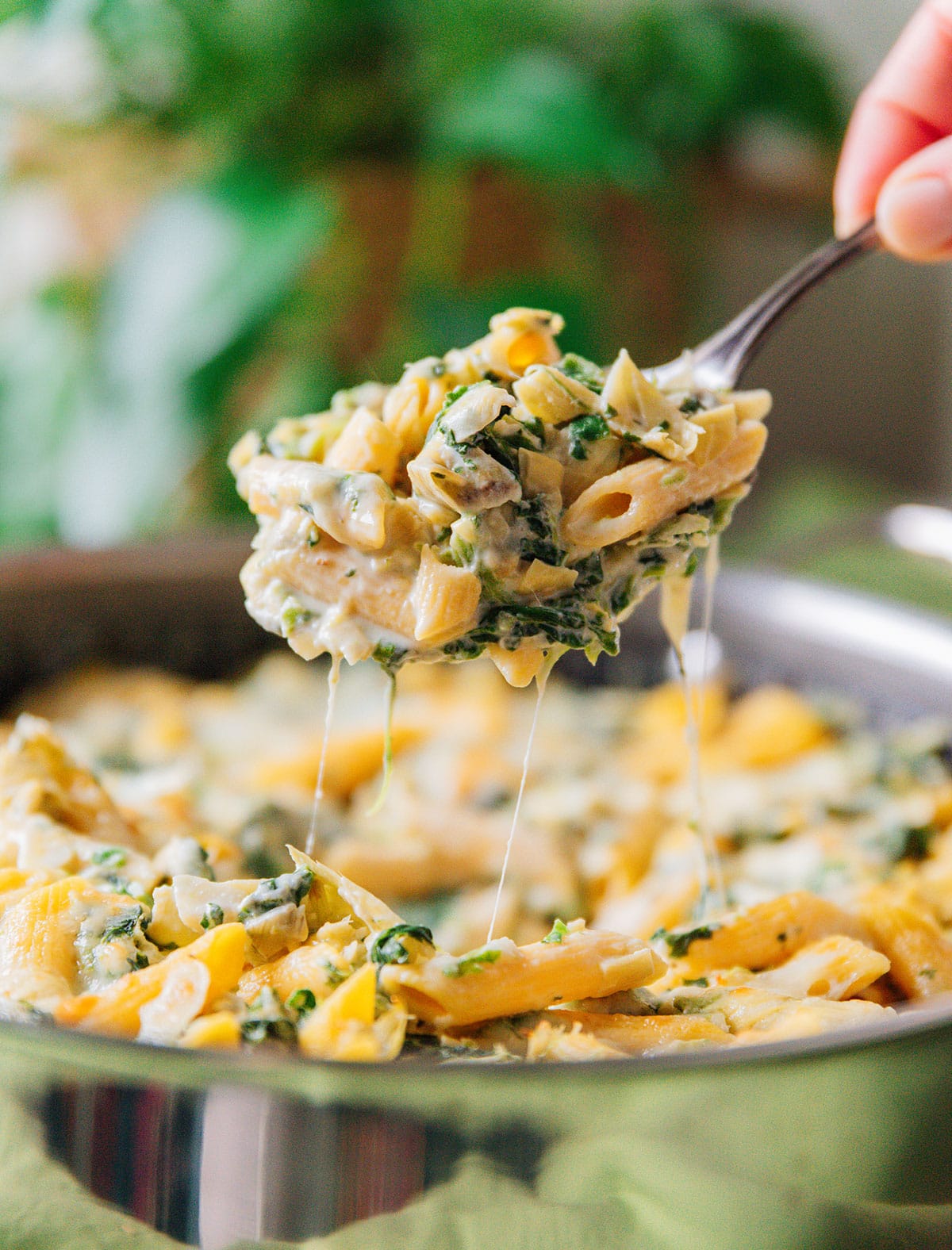 Creamy Spinach Artichoke Pasta Bake Ready In 20 Minutes 