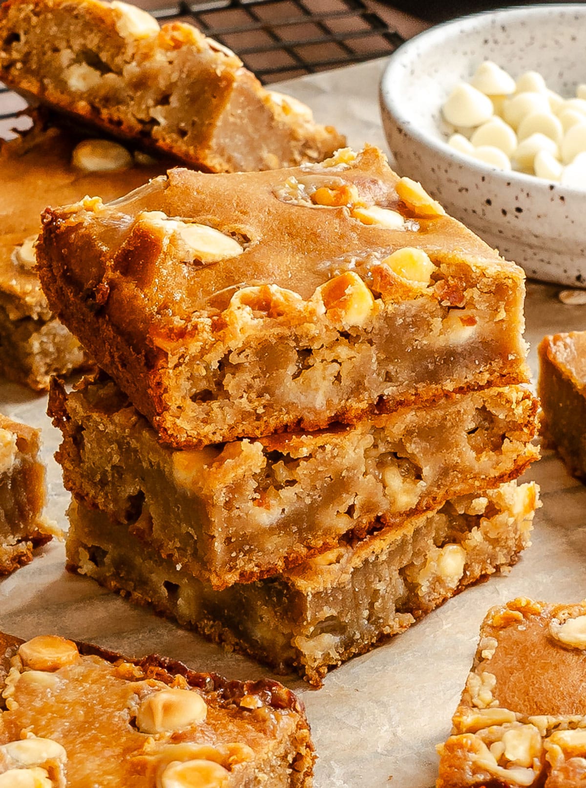 Fudgy Butter Bean Blondies (No Flour!)